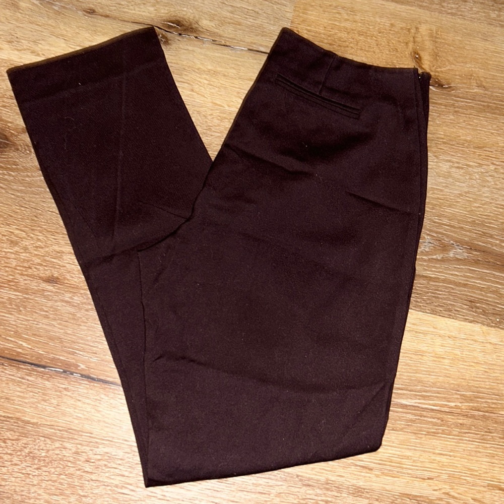 LUXE by Eric Signature Brown Stretchy Dress Slacks
